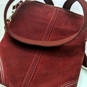 Crossbody 👅 Used suede purse coach